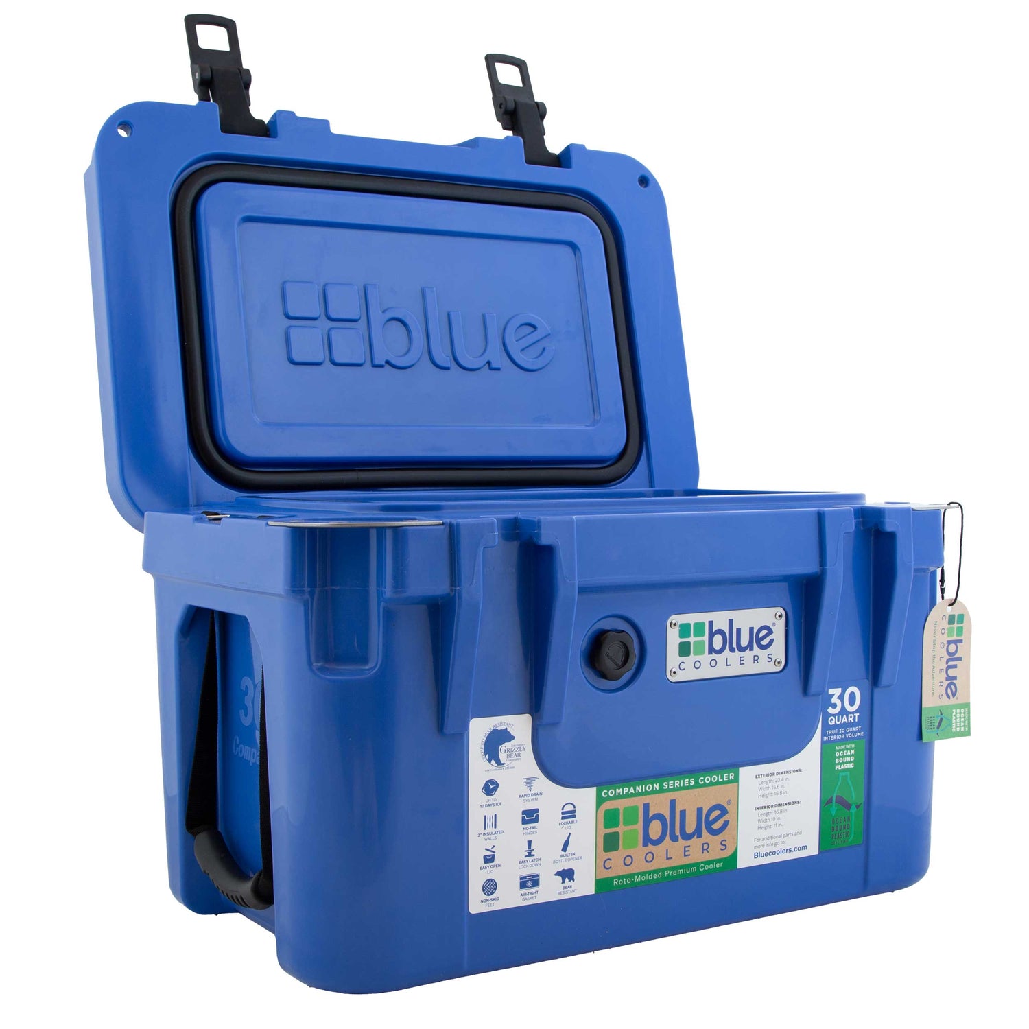 Ocean Bound Reclaimed Plastics 30 Quart Roto-Molded Cooler