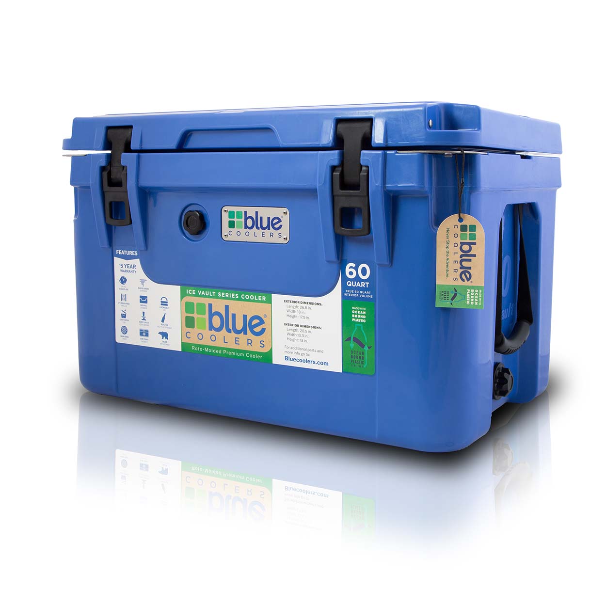 60 Quart Ice Vault Roto-Molded Cooler