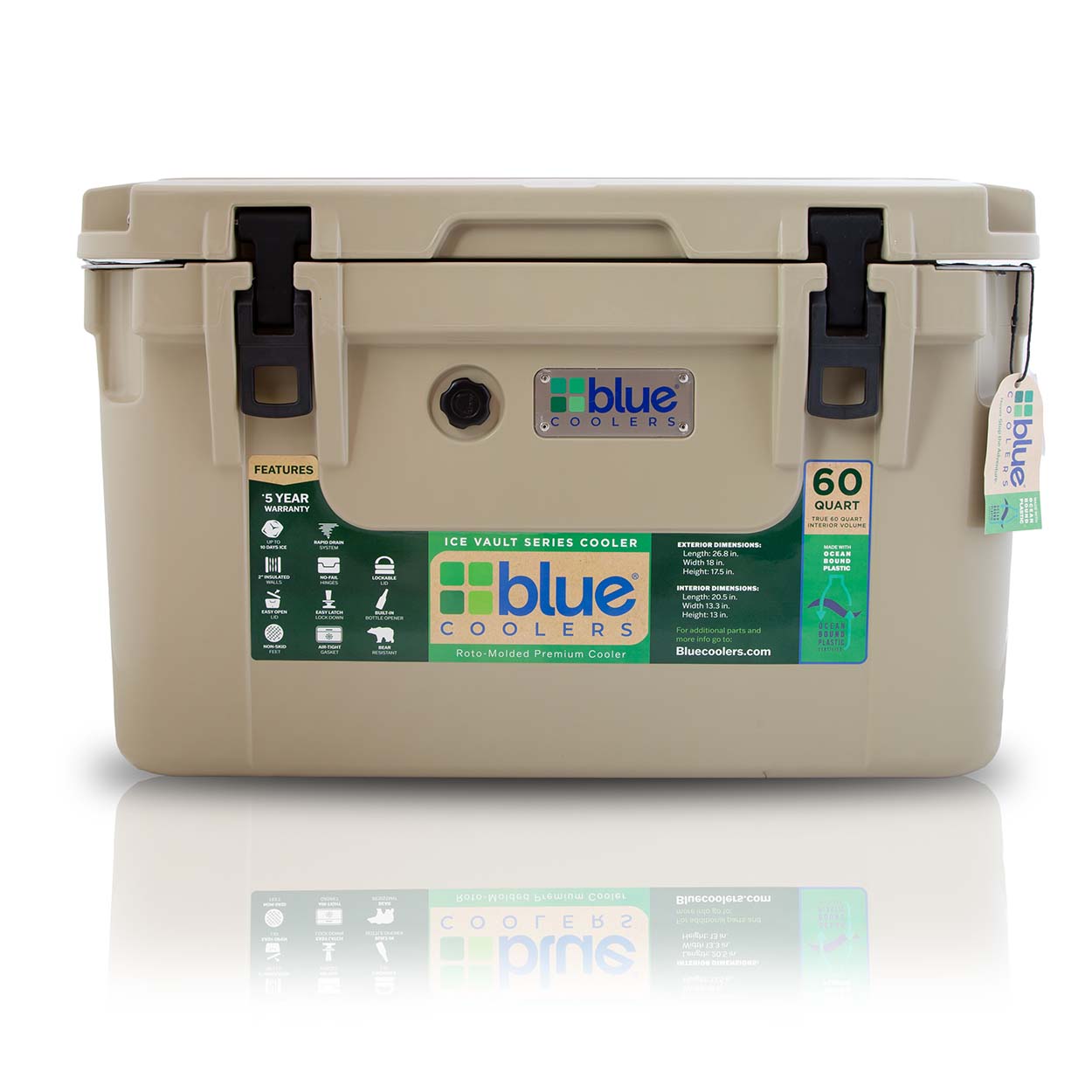 60 Quart Ice Vault Roto-Molded Cooler