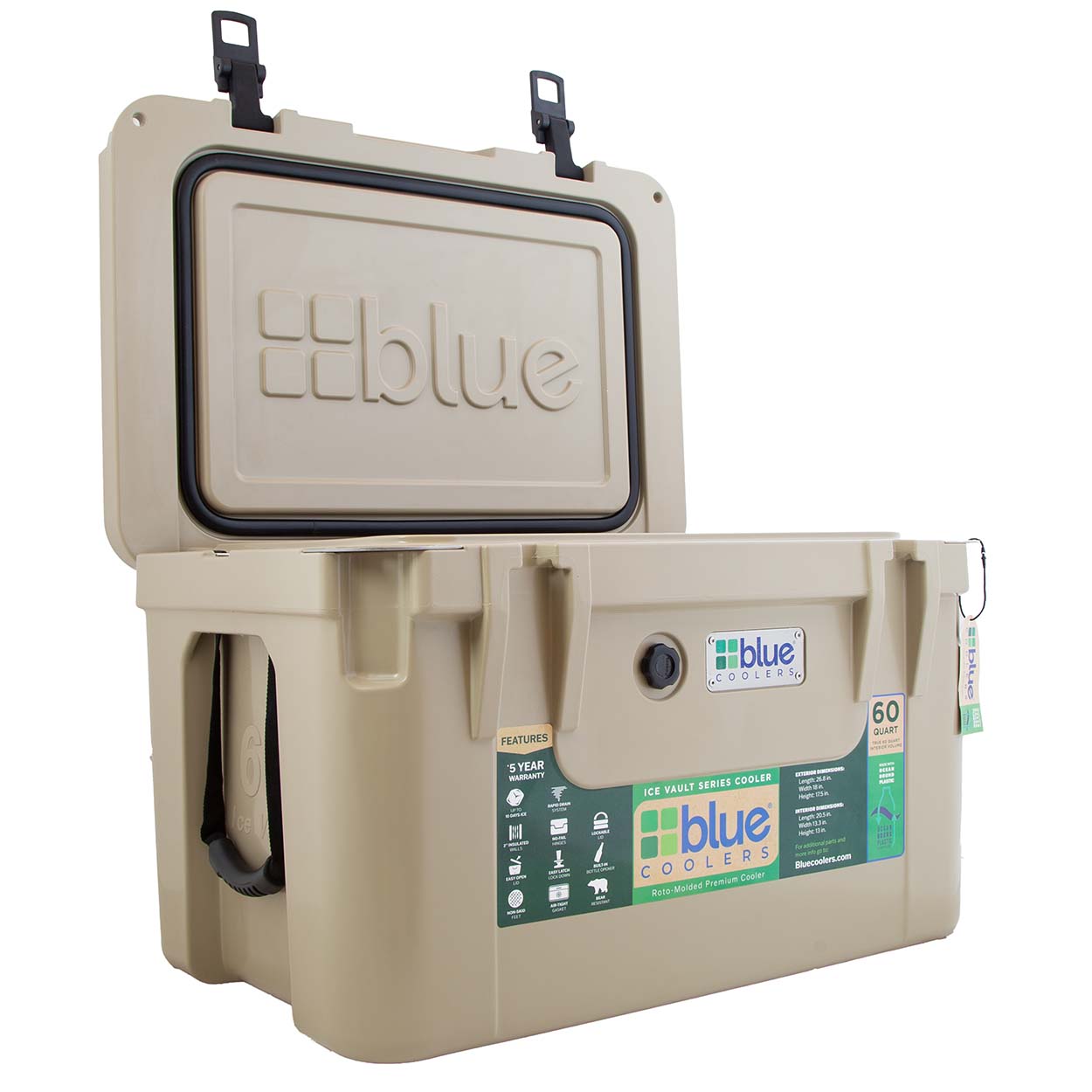 60 Quart Ice Vault Roto-Molded Cooler