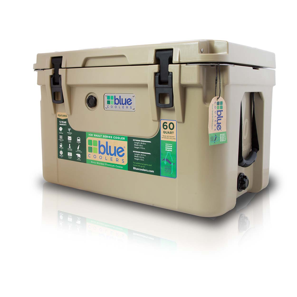 60 Quart Ice Vault Roto-Molded Cooler