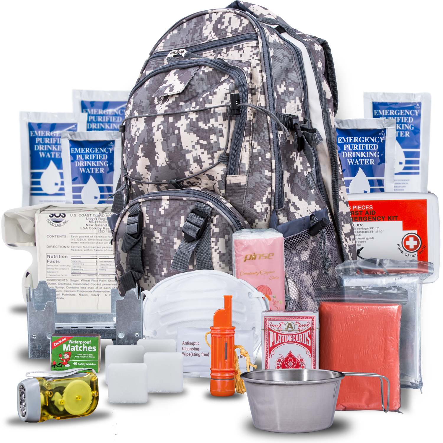 Blue Seventy-Two PRO SERIES - Deluxe 3 Day Emergency Kit for 1 Person