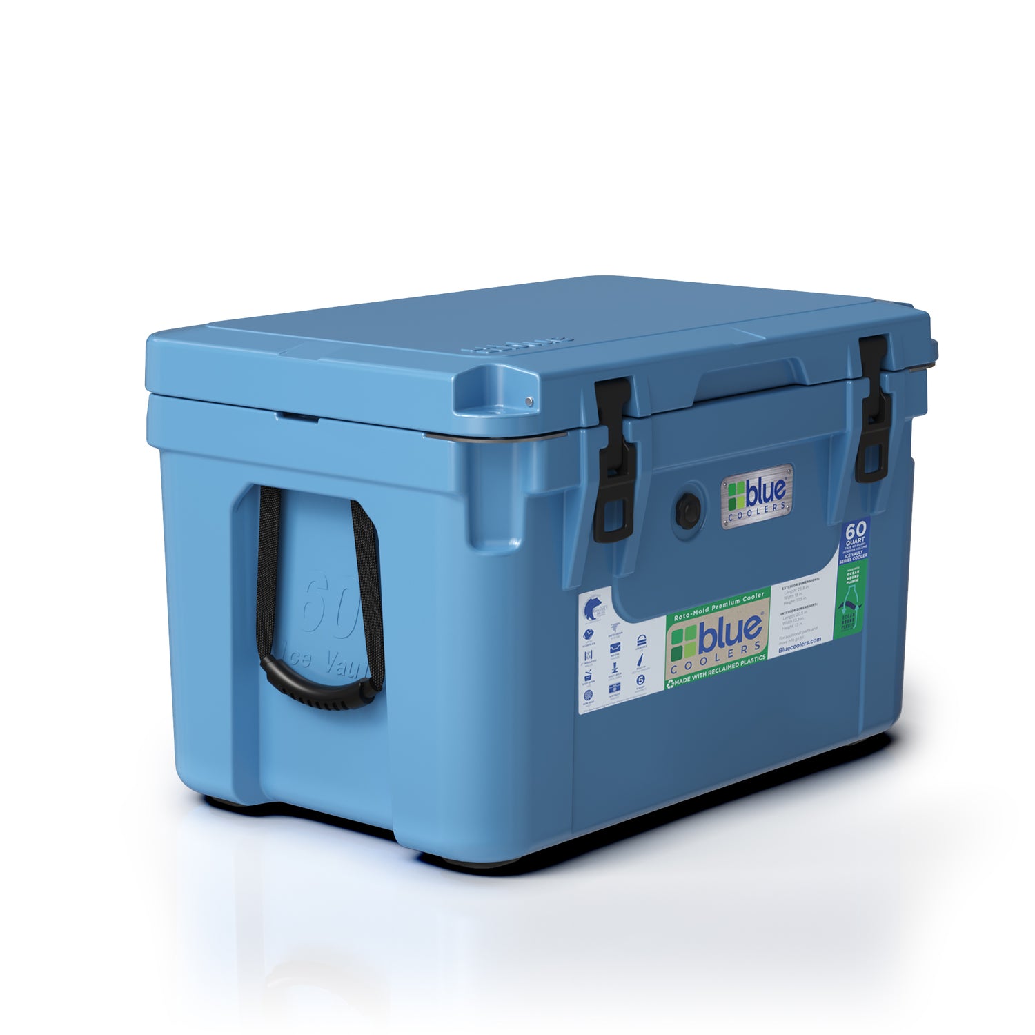 Ocean Bound Reclaimed Plastics 60 Quart Roto-Molded Cooler