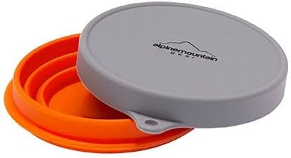 Scratch & Dent Promo - Collapsible Silicone Container w/Lid - Small Orange