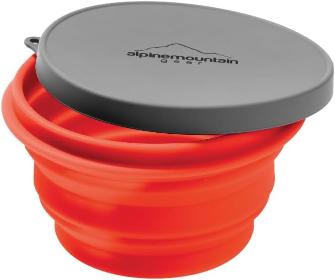 Scratch & Dent Promo - Collapsible Silicone Container w/Lid - Small Orange