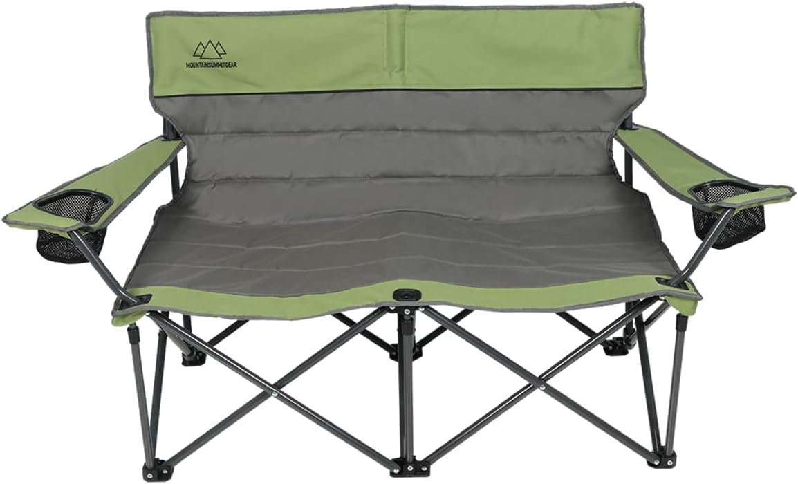 Quilted Camping Double Loveseat Chair - Low and Standard Height