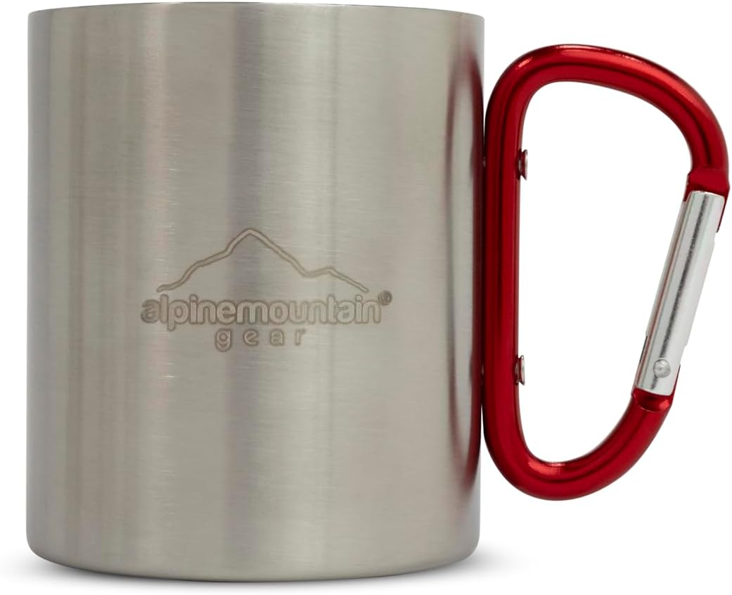 Stainless Steel Carabiner Mug