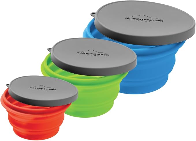 Scratch & Dent Promo - Collapsible Silicone Container w/Lid - Small Orange