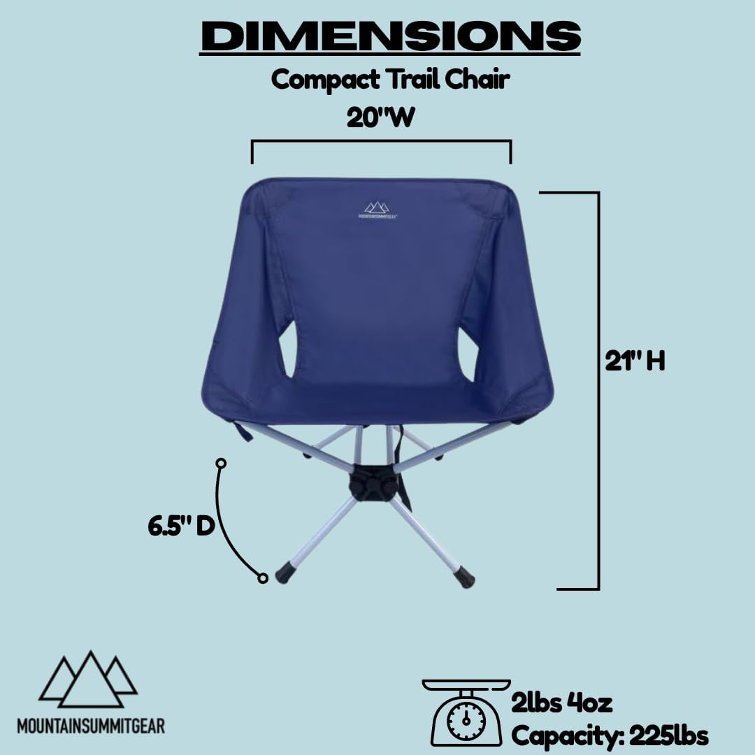 Compact Trail Chair for Camping - Portable and Lightweight