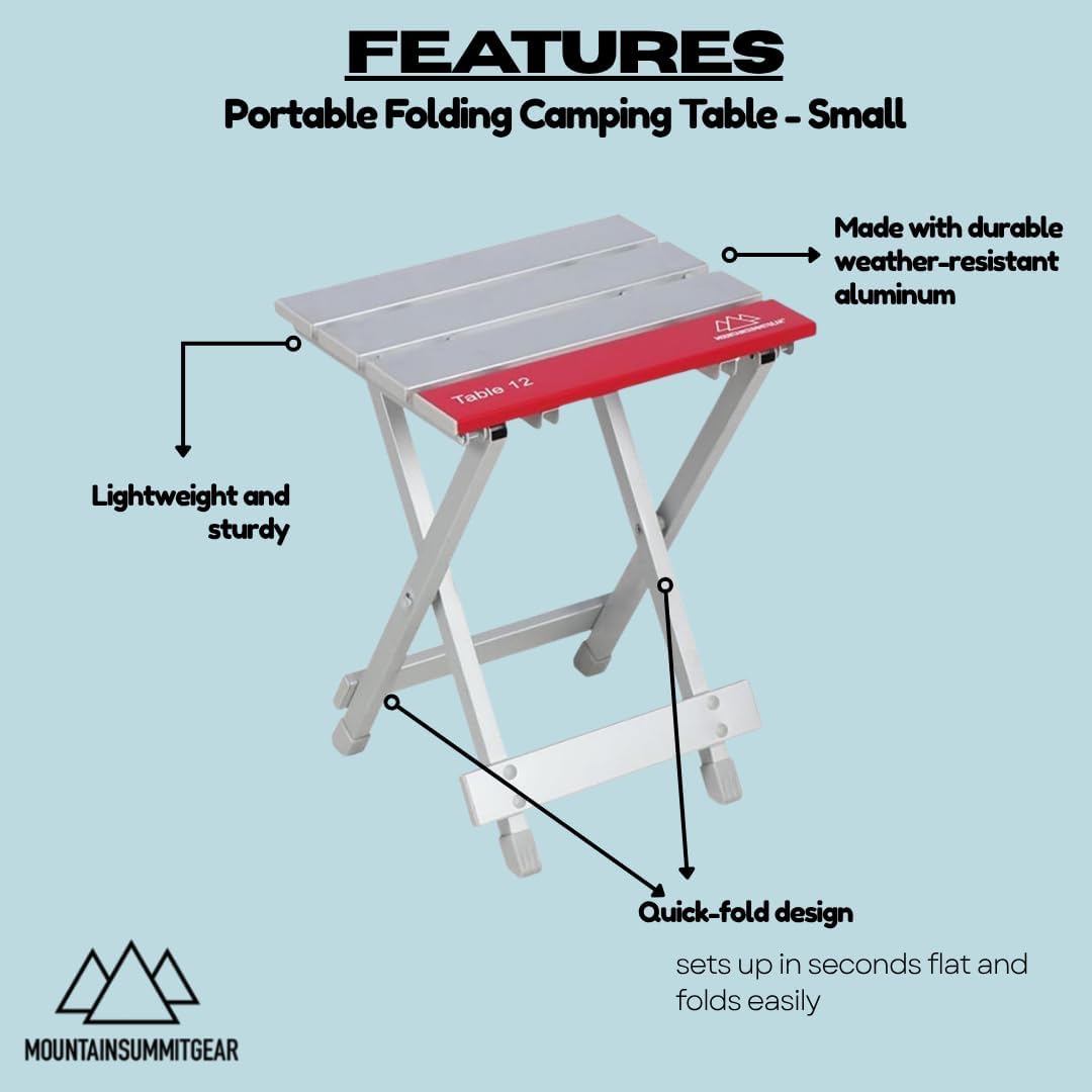 Portable Folding Camping Table 4 Sizes