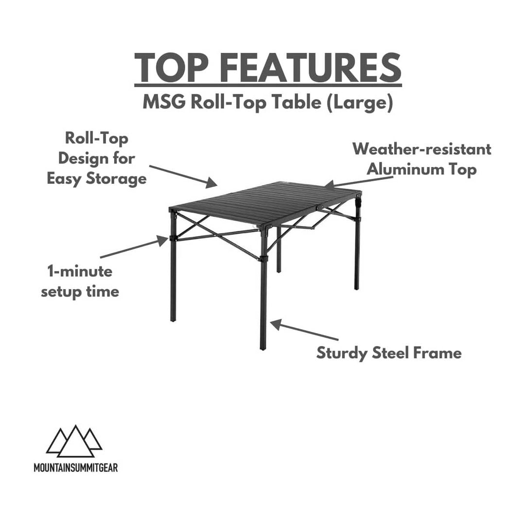 Heavy Duty Roll Top Table Promo - Large