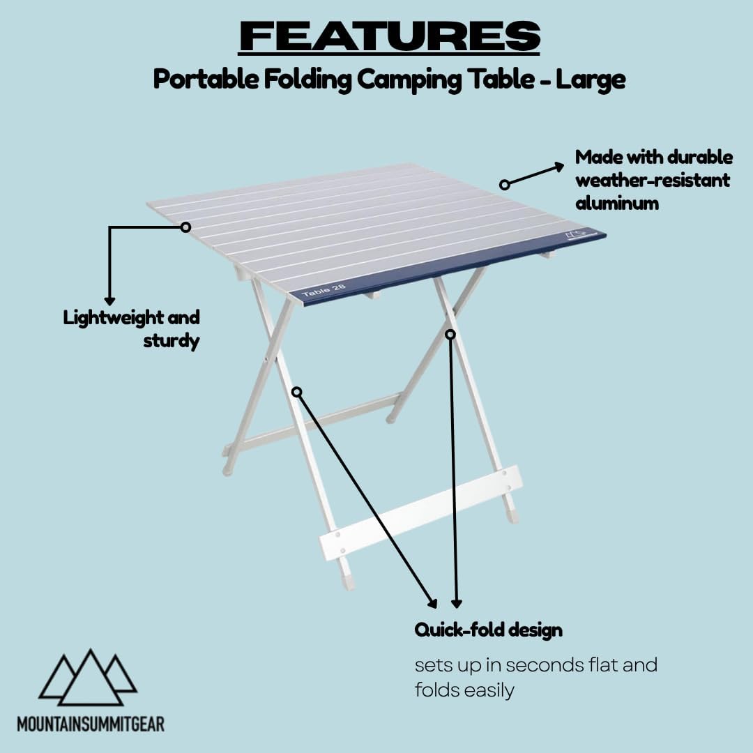 Portable Folding Camping Table 4 Sizes