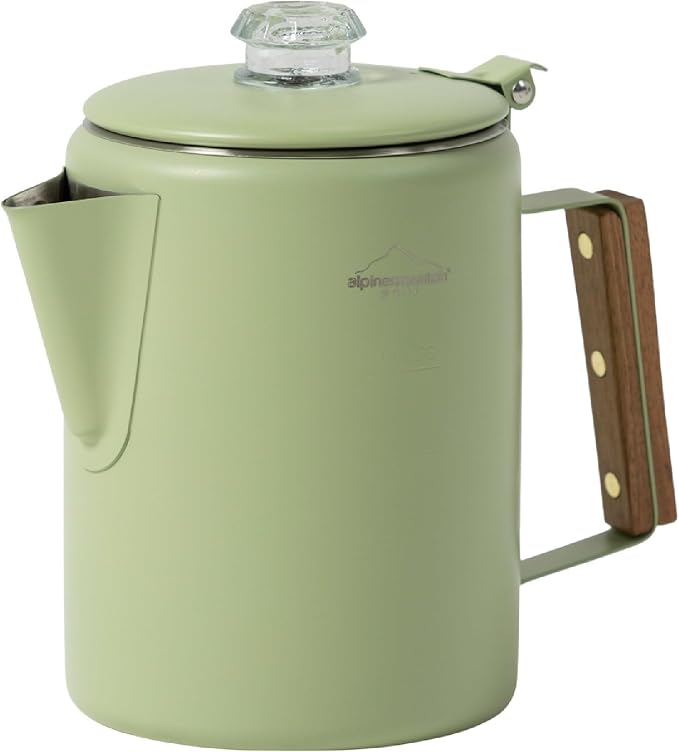 Scratch & Dent Promo - 9 Cup Painted Steel Percolator - Green