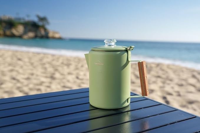 Scratch & Dent Promo - 9 Cup Painted Steel Percolator - Green