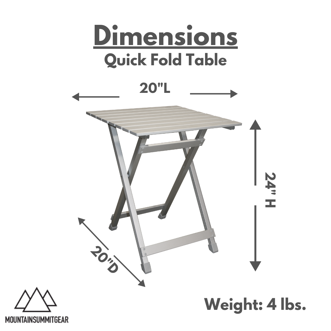 Quick Fold Table Promo