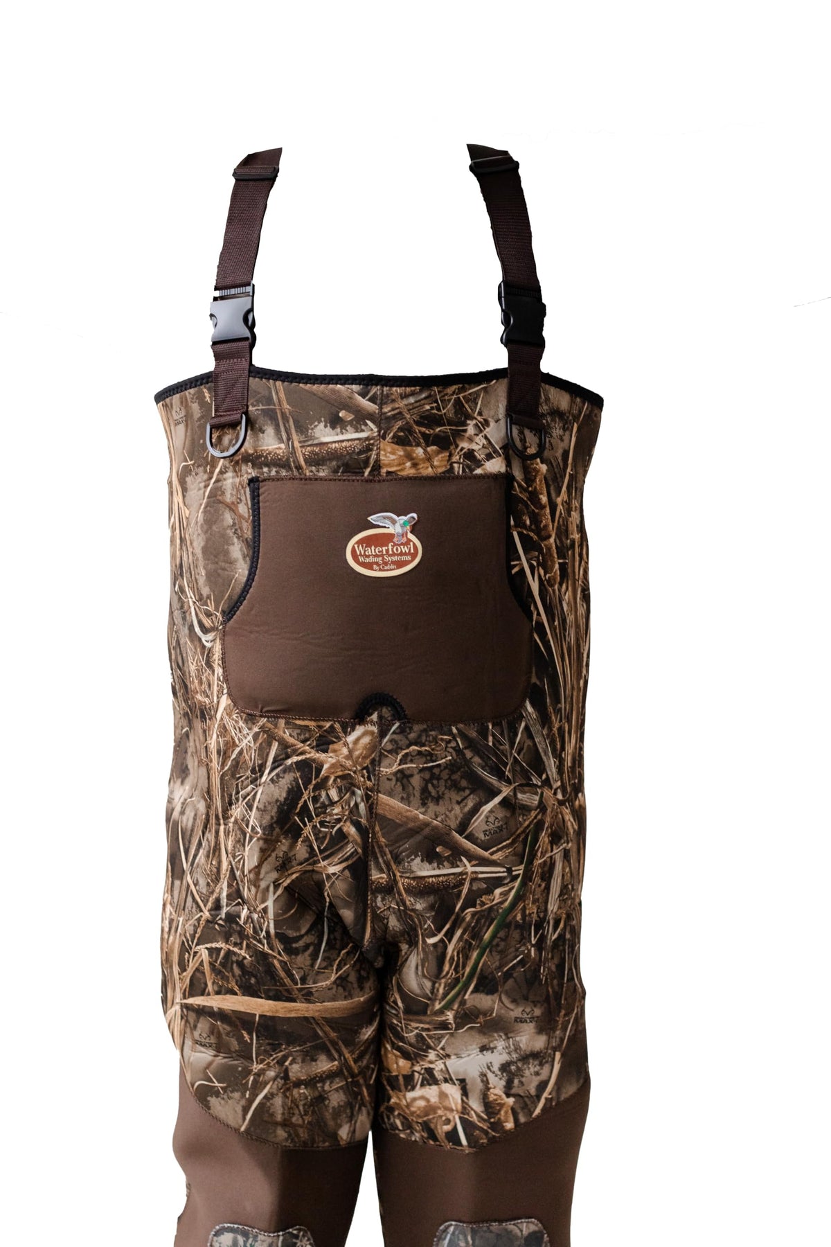 Caddis Waterfowl MAX-7 Camo Neoprene Bootfoot Wader features