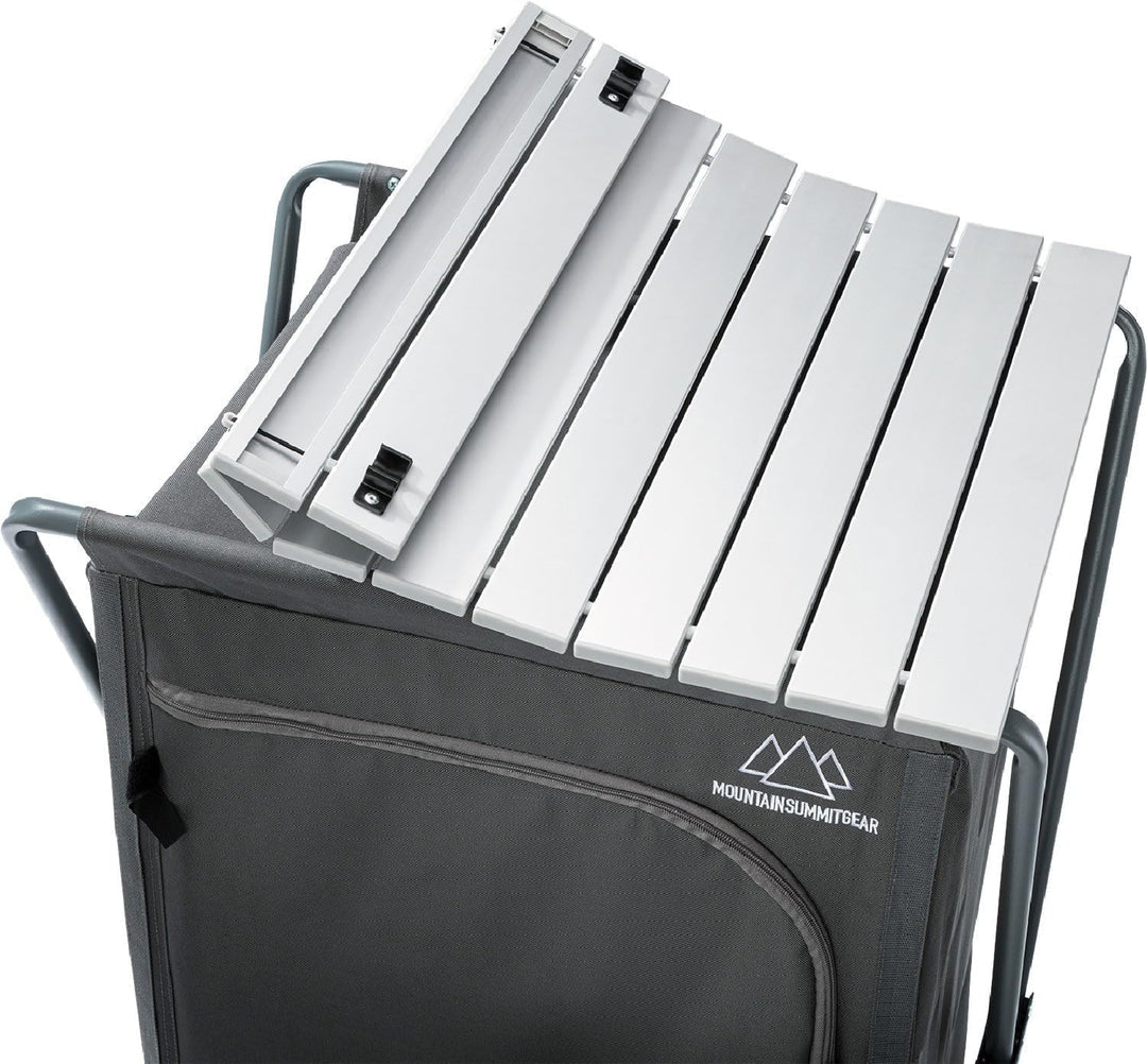 Foldable Roll Top Camping Pantry and Table - Mountain Summit Gear Promo