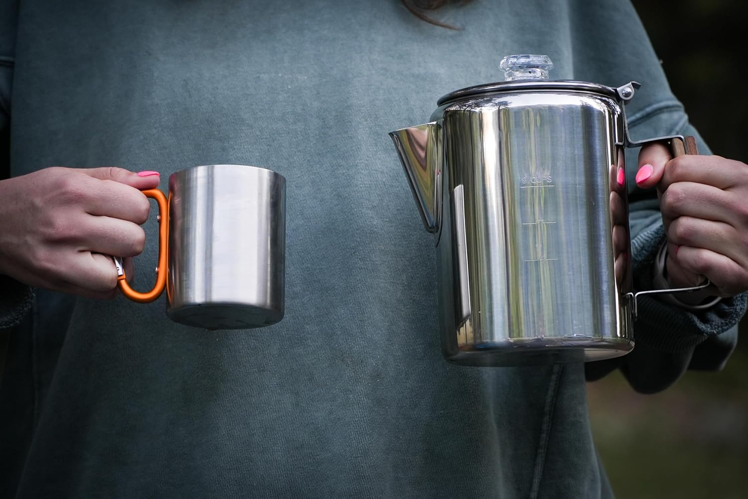 Stainless Steel Carabiner Mug