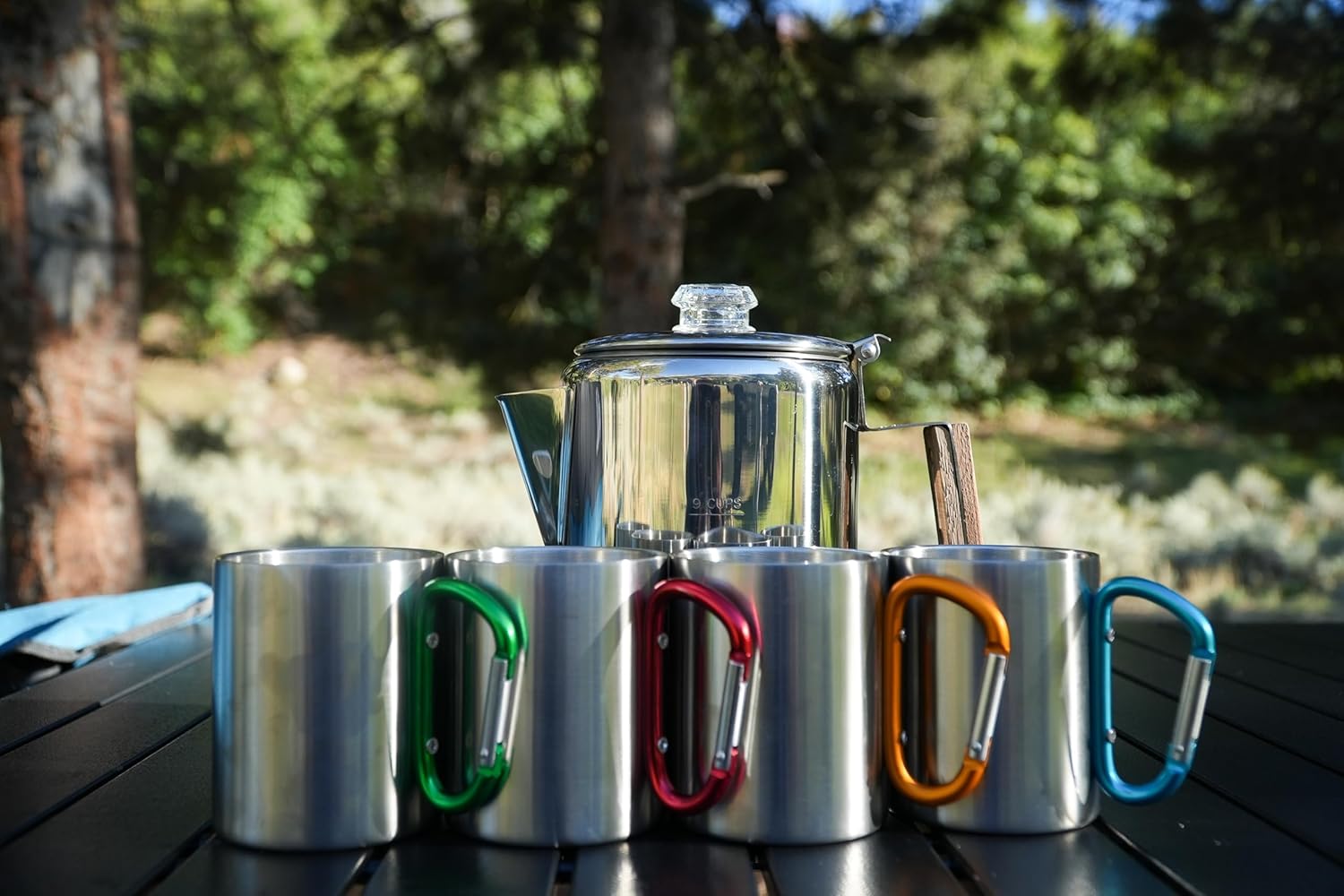 Stainless Steel Carabiner Mug