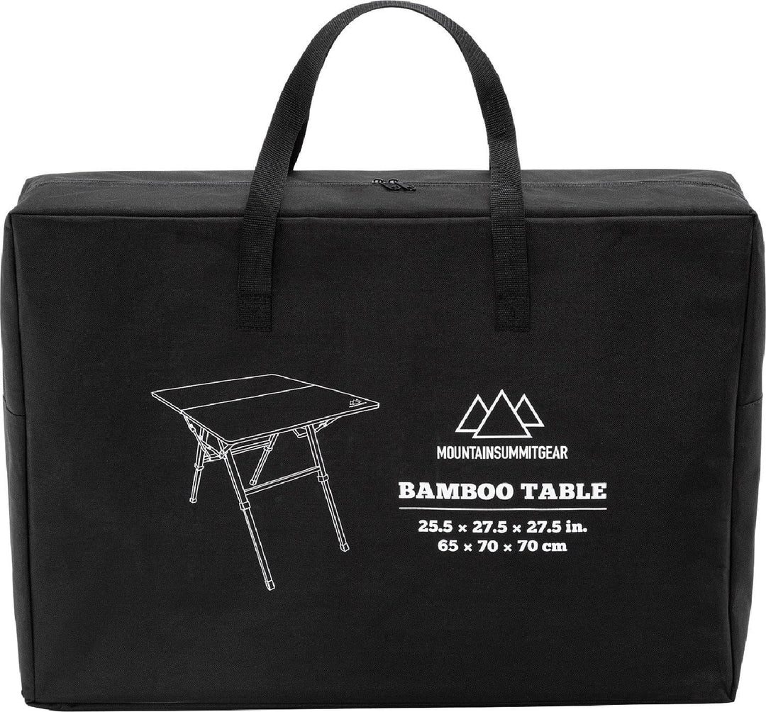 Foldable Bamboo Camping Table - Mountain Summit Gear Promo