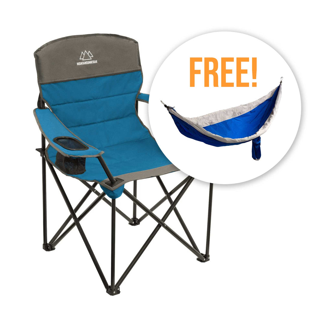 The Comfy Bundle Buy a Quilted Chair, Get a Free Hammock Promo Caddis Sports