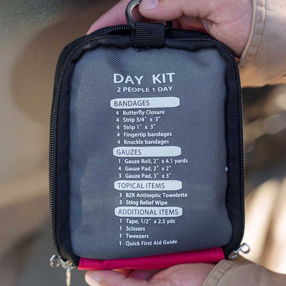 First Aid Kit - Compact Emergency Medical Kit with Bandages, Gauze, and More