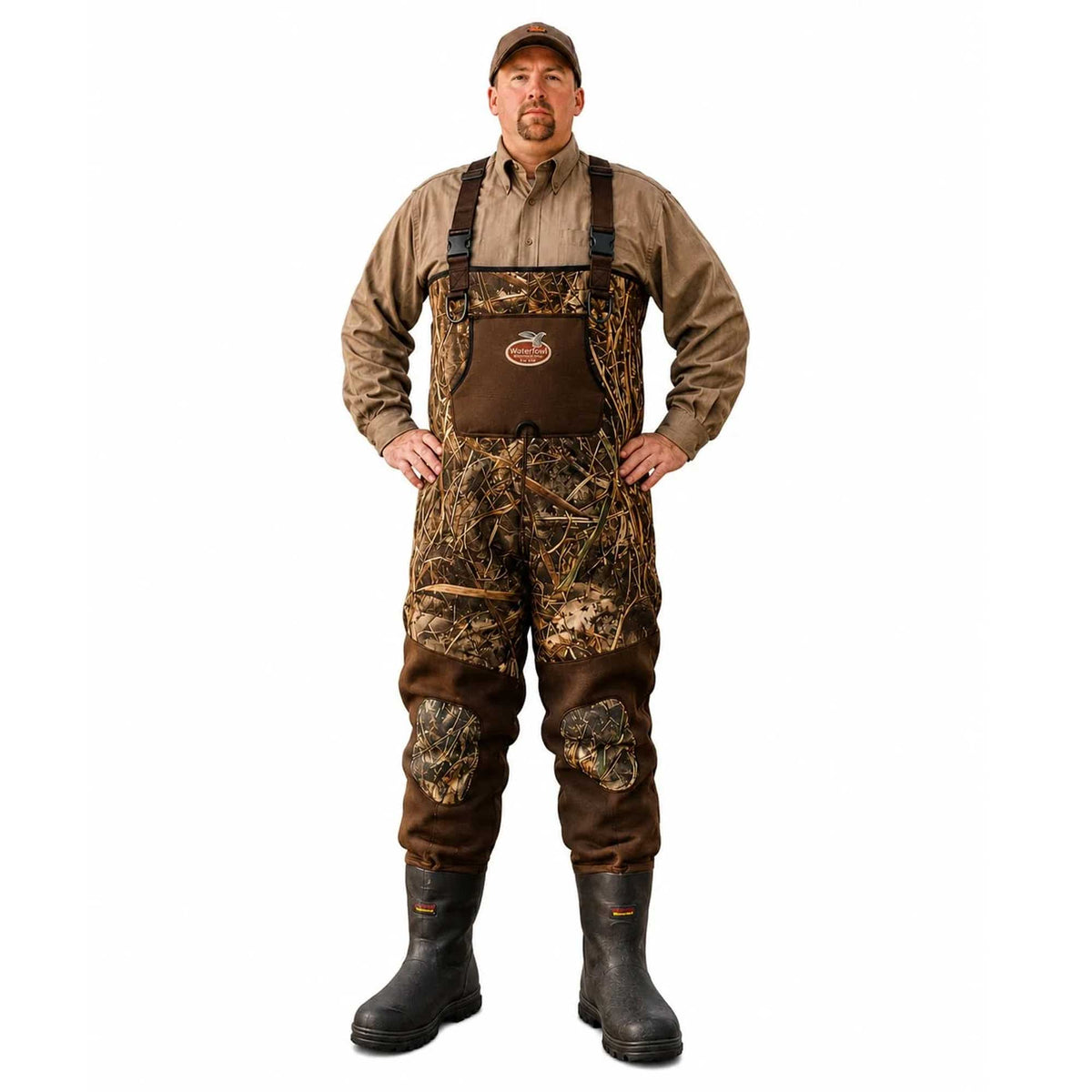 Caddis Waterfowl Men's MAX-7 Camo Neoprene Bootfoot Wader - 600g Insulated