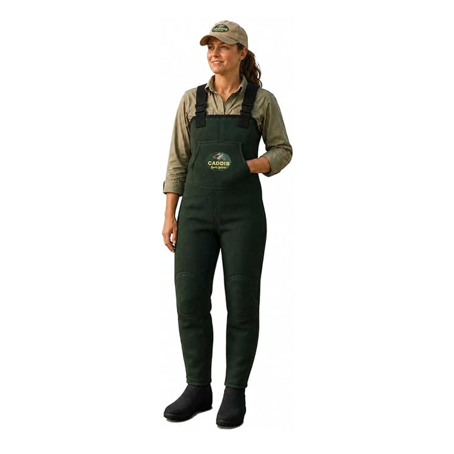CADDIS Women's Neoprene Stockingfoot Waders - Forest Green