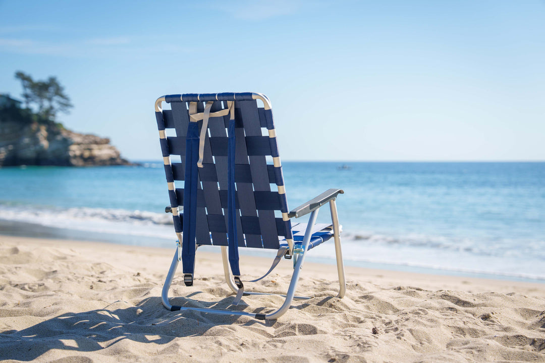 Backpack Beach Chair - Navy Blue - Promo