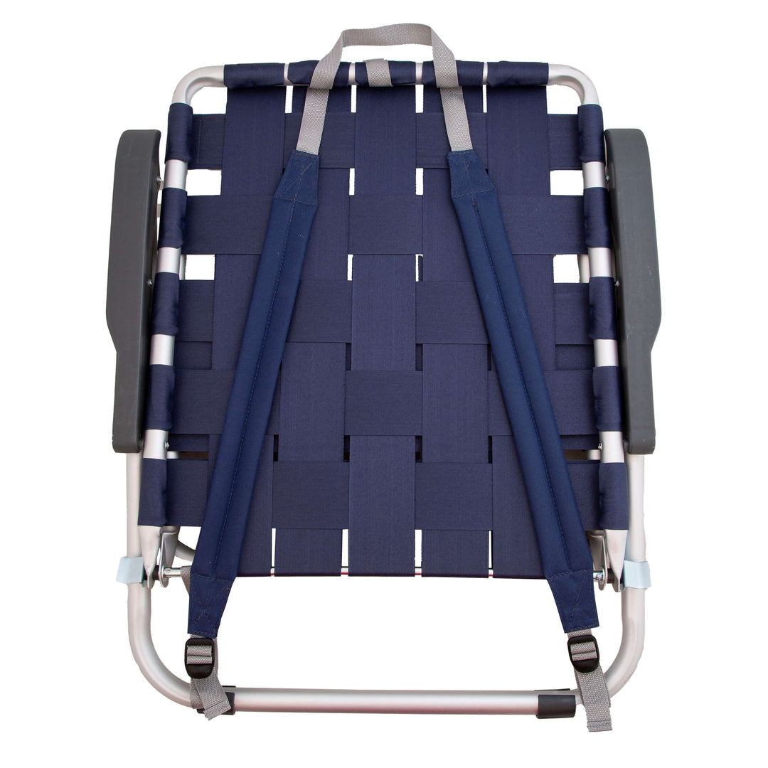 Backpack Beach Chair - Navy Blue - Promo