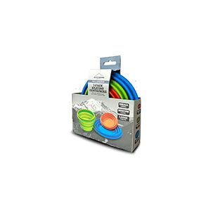 Scratch & Dent Promo - Collapsible Silicone Bowl 3 Pack for Camping and Backpacking (No Lids)